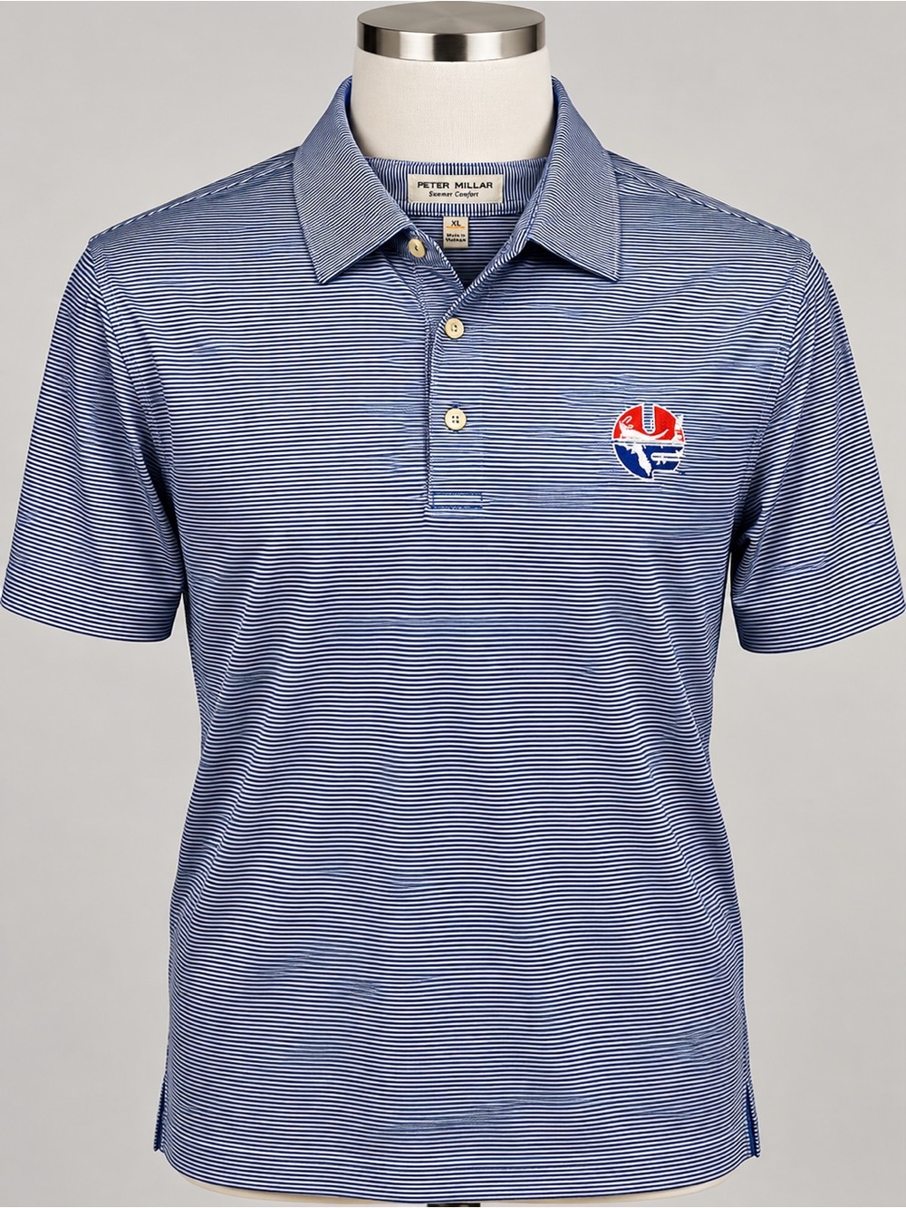Peter Millar Summer Comfort Florida Gators Men’s XL Polo Blue White NWT